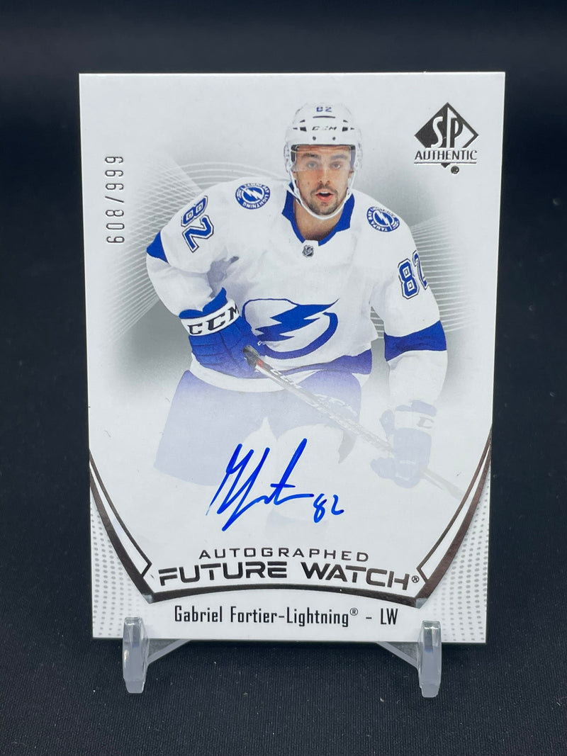 2021 UPPER DECK SP AUTHENTIC - FUTURE WATCH AUTO - G. FORTIER - #175 - #'D/999 - AUTOGRAPH - RC