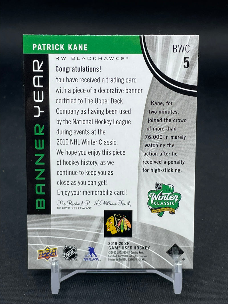 2019 UPPER DECK SP GAME USED - BANNER YEAR WINTER CLASSIC - P. KANE -