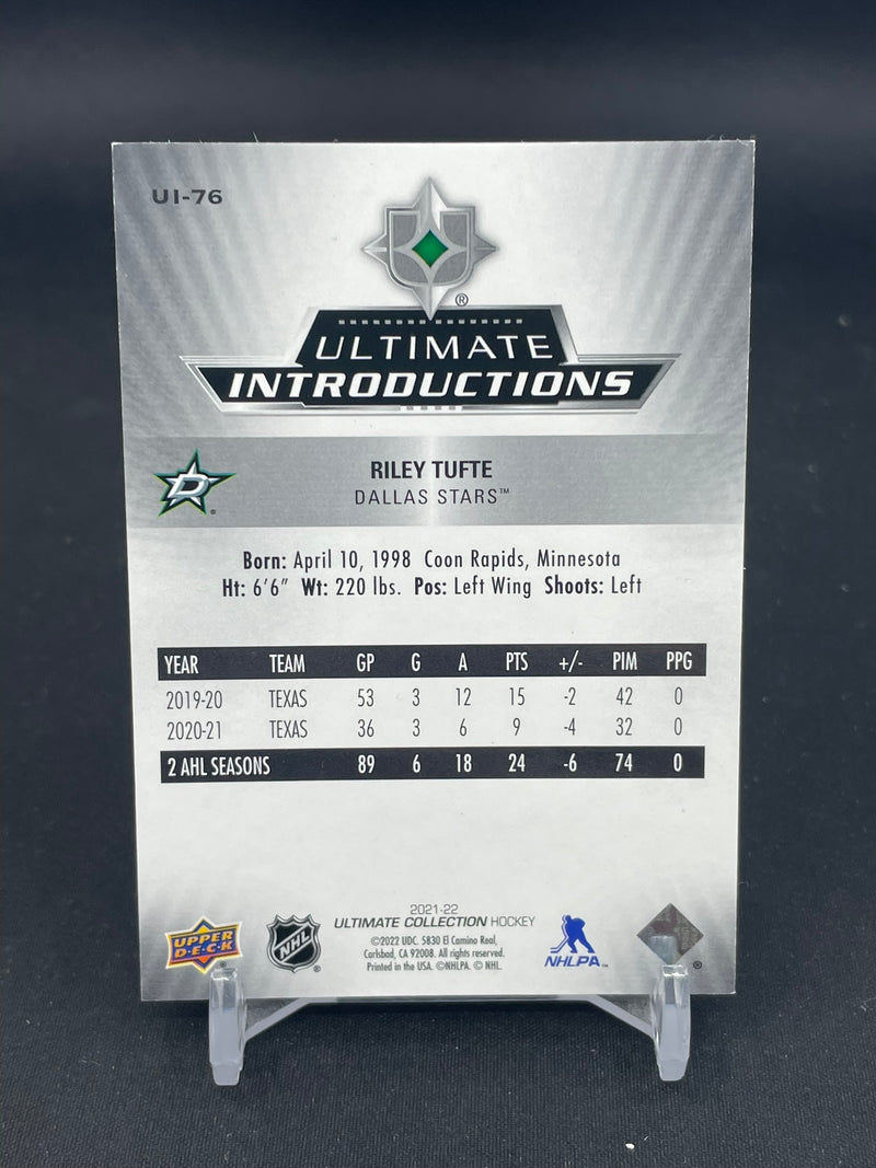 2021 UPPER DECK ULTIMATE COLLECTION - ULTIMATE INTRODUCTIONS - R. TUFTE -
