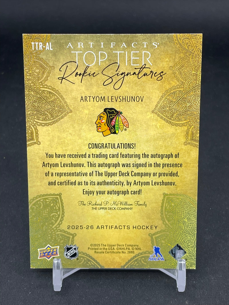 2025 UPPER DECK ARTIFACTS - TOP TIER ROOKIE SIGNATURES - A. LEVSHUNOV -
