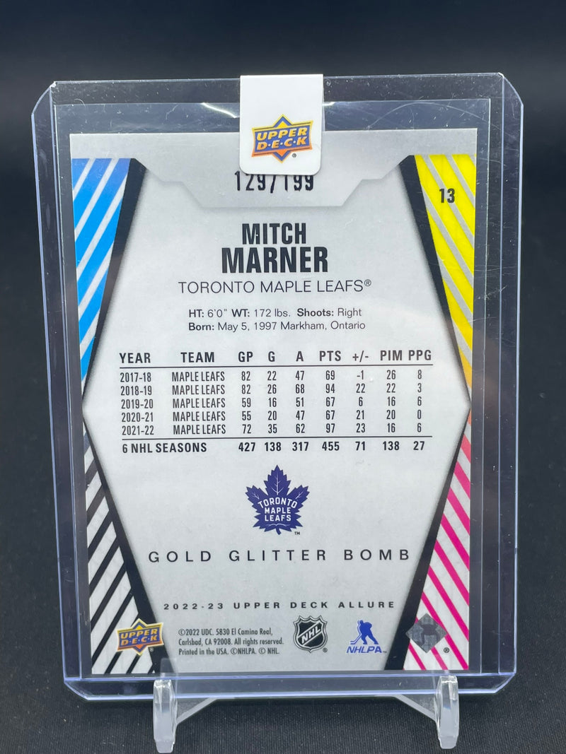 2022 UPPER DECK ALLURE - GOLD GLITTER BOMB - M. MARNER - #13 - #'D/199