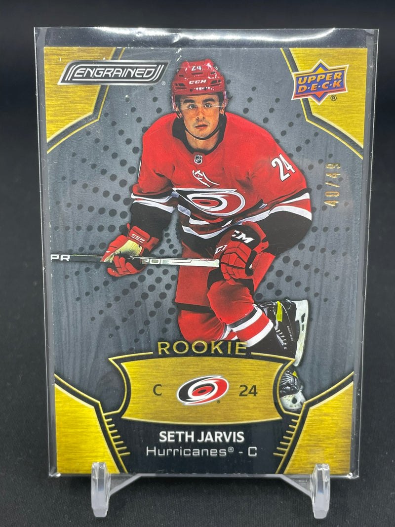 2023 UPPER DECK ENGRAINED - 2021-22 ROOKIES EBONY - S. JARVIS - #194 - #'D/49 - RC