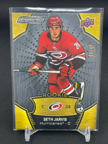2023 UPPER DECK ENGRAINED - 2021-22 ROOKIES EBONY - S. JARVIS - #194 - #'D/49 - RC