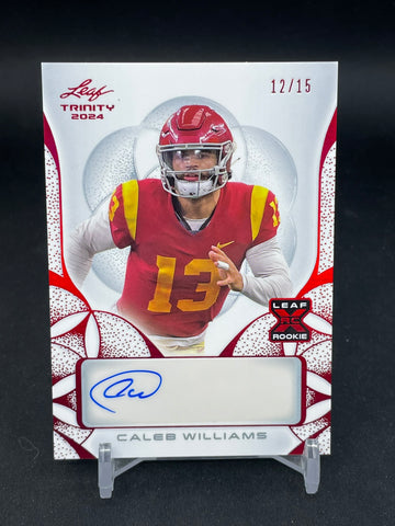 2024 LEAF TRINITY - RED - C. WILLIAMS - #BA-CW1 - #'D/15 - AUTOGRAPH - RC