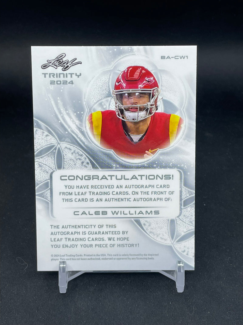 2024 LEAF TRINITY - RED - C. WILLIAMS - #BA-CW1 - #'D/15 - AUTOGRAPH - RC