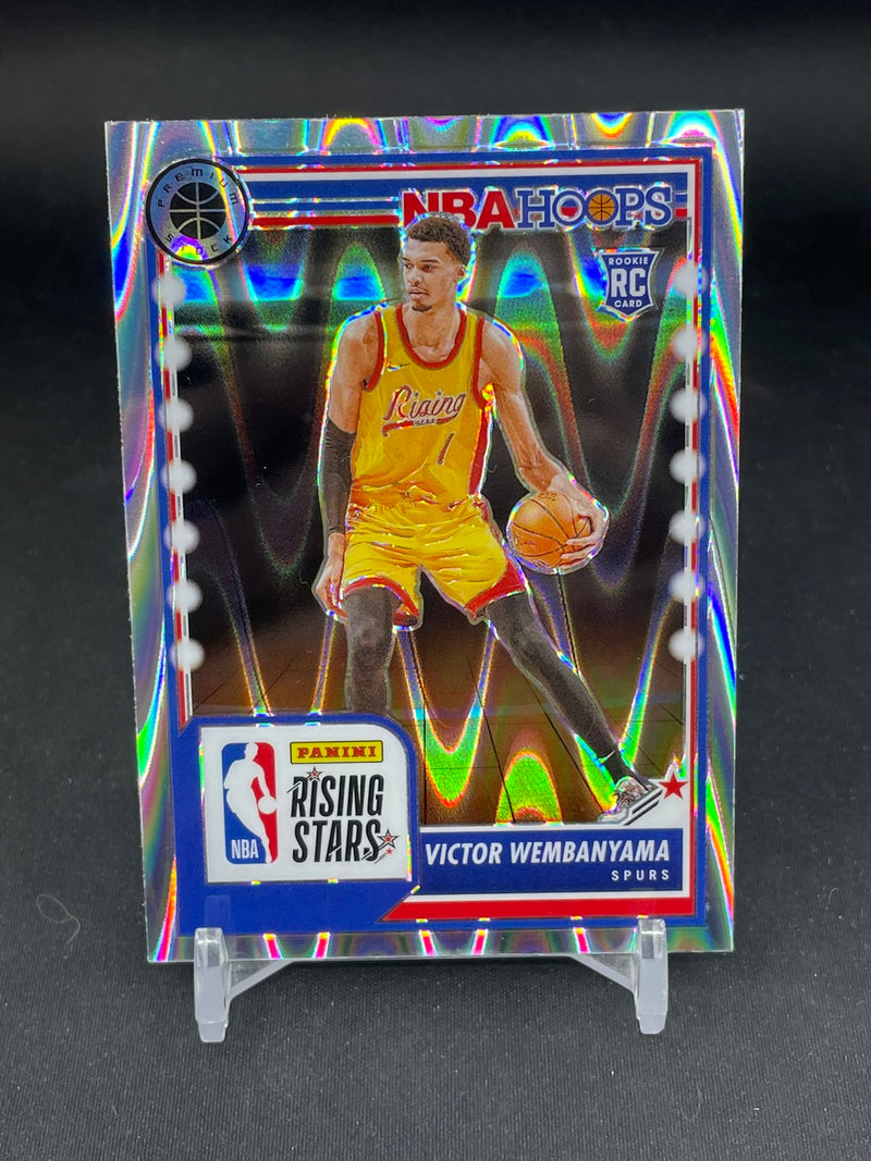 2023 PANINI NBA HOOPS PREMIUM STOCK - SEISMIC PRIZM - V. WEMBANYAMA -