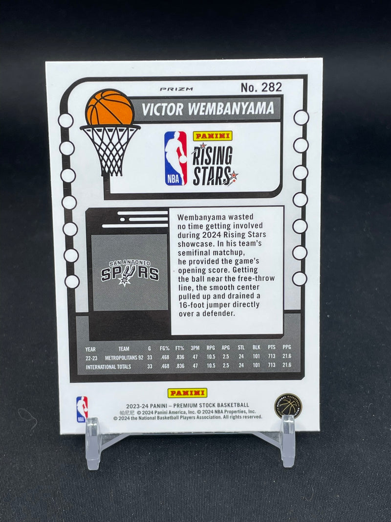 2023 PANINI NBA HOOPS PREMIUM STOCK - SEISMIC PRIZM - V. WEMBANYAMA -