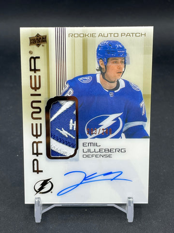 2024 UPPER DECK PREMIER - BRONZE AUTO PATCH - E. LILLEBERG - #AR-EL - #'D/249 - RELIC - AUTOGRAPH - RC