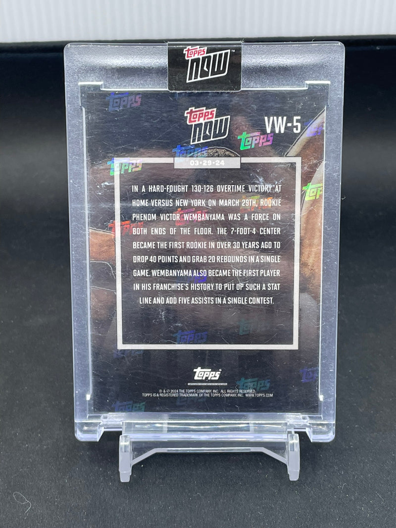2023 TOPPS NOW - 40/20 - V. WEMBANYAMA -