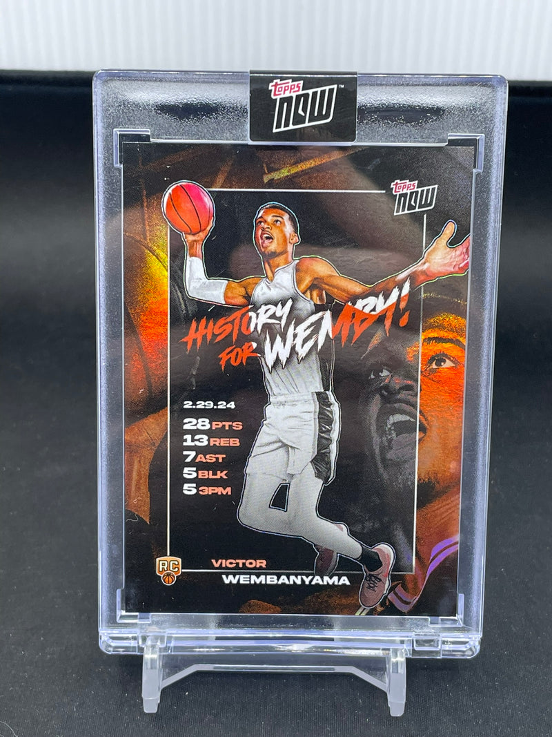 2023 TOPPS NOW - HISTORY FOR WEMBY - V. WEMBANYAMA -