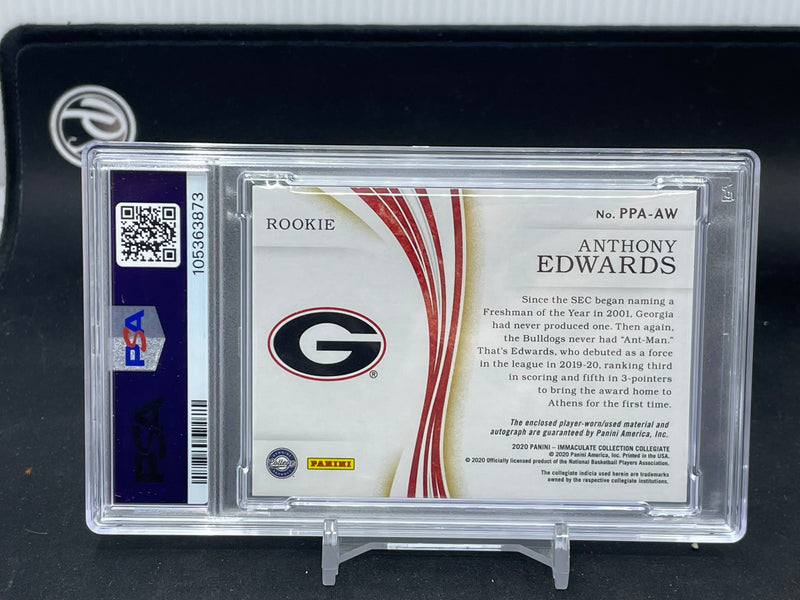 2020 PANINI IMMACULATE COLLEGIATE - PREMIUM PATCHES - A. EDWARDS - #PPA-AW - #'D/5 - LAUNDRY NIKE RELIC - PSA 6 - RC