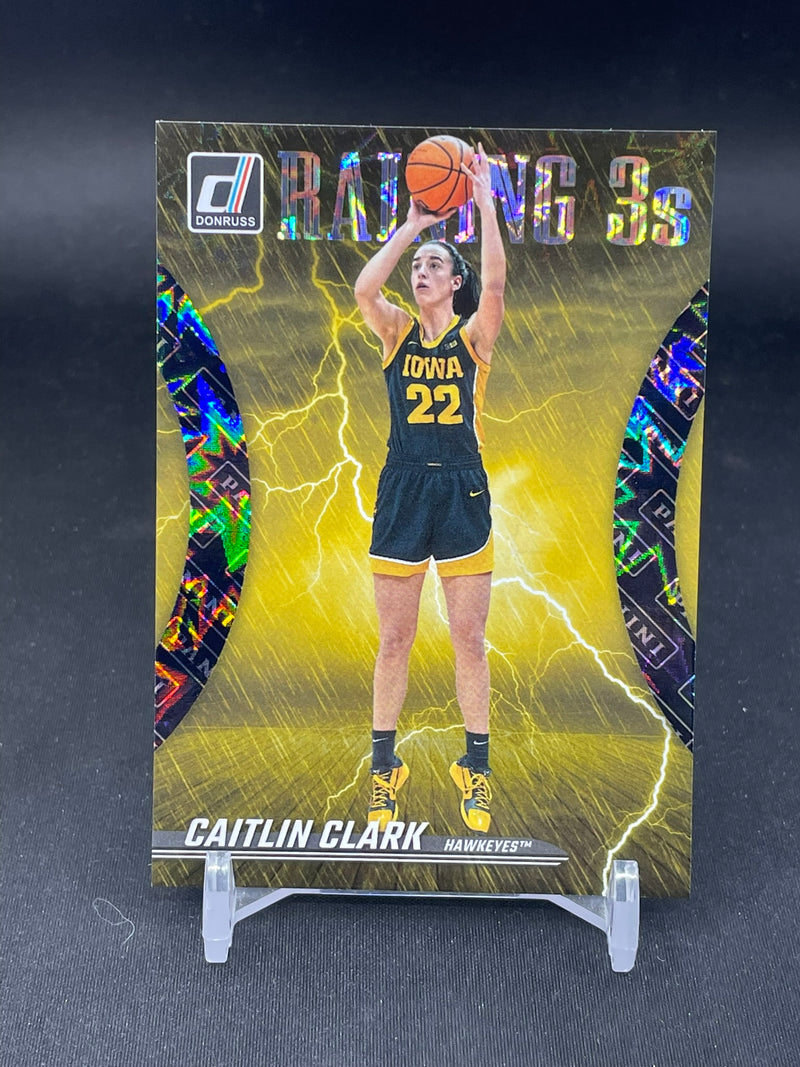 2024 PANINI CAITLIN CLARK COLLECTION - PANINI LOGO - RAINING 3S - C. CLARK -