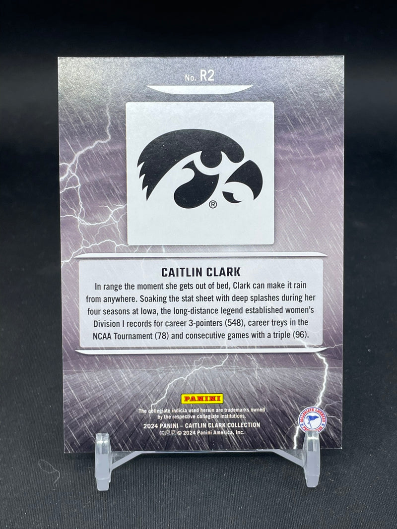 2024 PANINI CAITLIN CLARK COLLECTION - PANINI LOGO - RAINING 3S - C. CLARK -