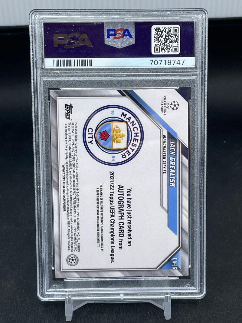 2021 TOPPS CHROME UCL - B/W RAYWAVE REFRACTOR - J. GREALISH -