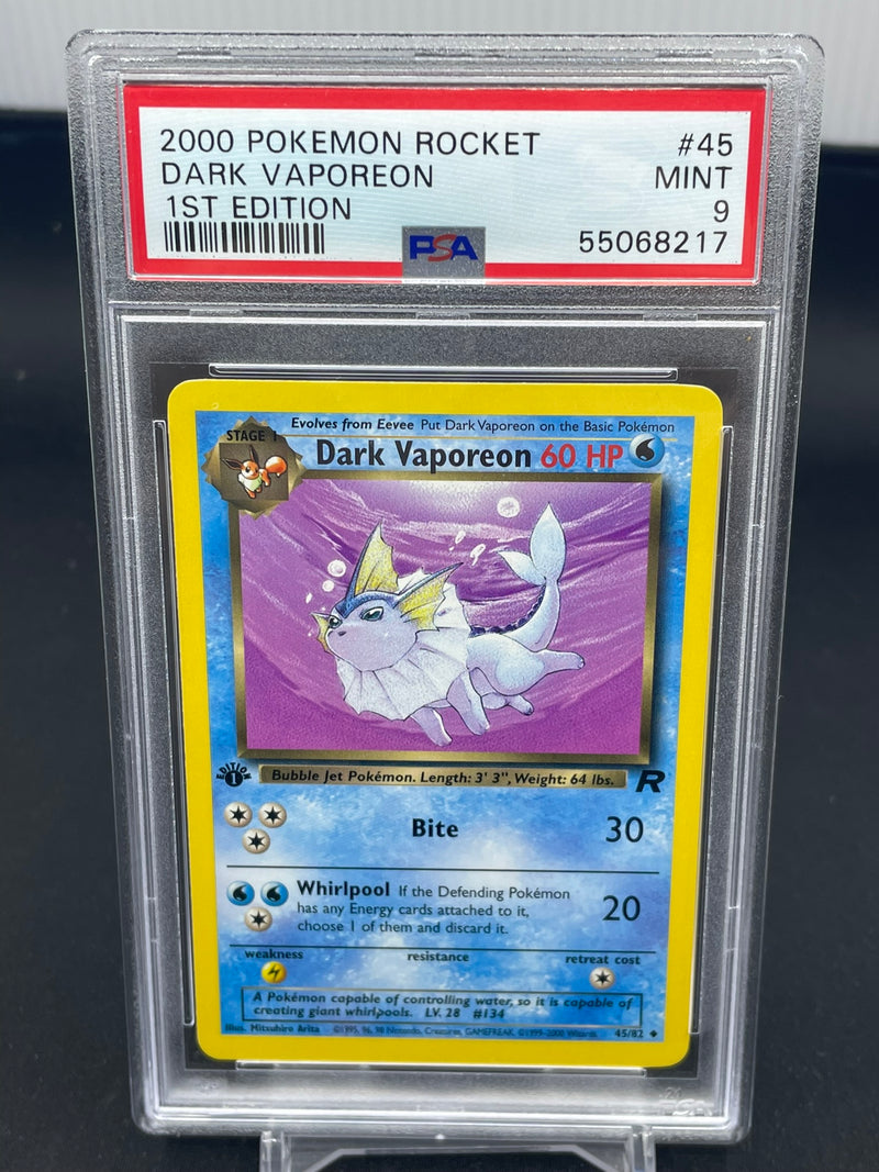 POKEMON - ROCKET 1ST EDITION - DARK VAPOREON -