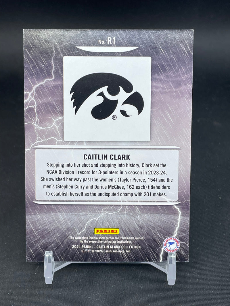 2024 PANINI CAITLIN CLARK COLLECTION - PANINI LOGO - RAINING 3S - C. CLARK -