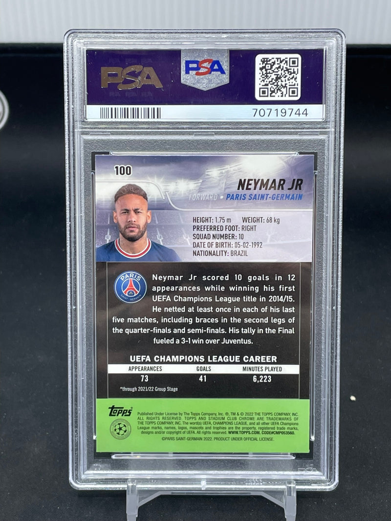 2021 TOPPS STADIUM CLUB CHROME - PINK/RED ELECTRIC CHARGE REFRACTOR - NEYMAR JR. -