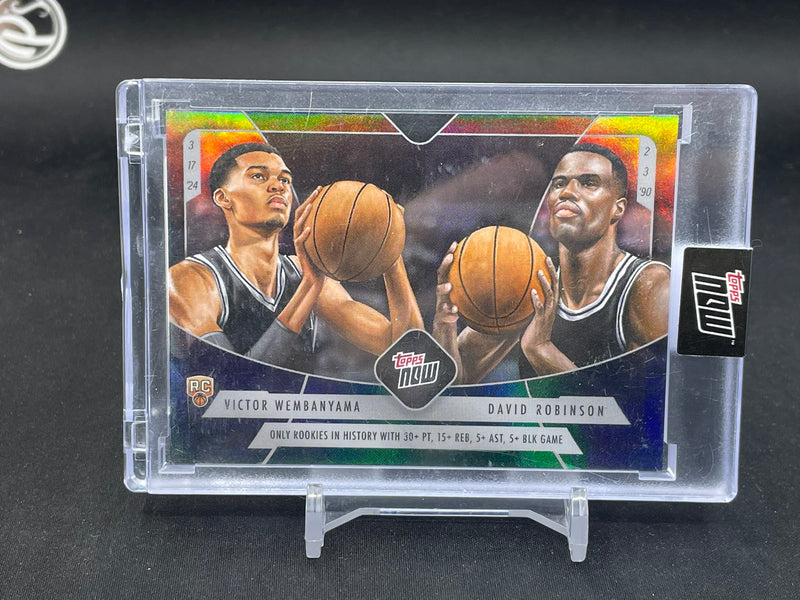 2023 TOPPS NOW - V. WEMBANYAMA / D. ROBINSON -