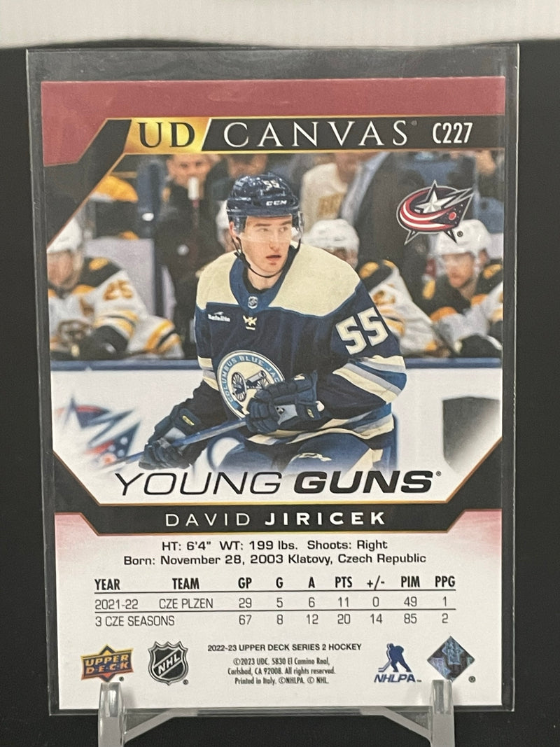 2022 UPPER DECK SERIES TWO - UD CANVAS - YOUNG GUNS - D. JIRICEK -