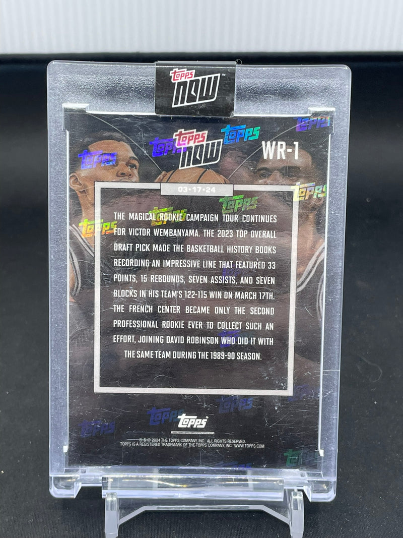 2023 TOPPS NOW - V. WEMBANYAMA / D. ROBINSON -
