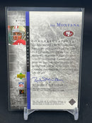 2001 UPPER DECK - TIMELESS TRIBUTES - J. MONTANA -
