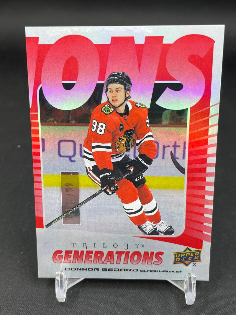 2023 UPPER DECK TRILOGY - RED - GENERATIONS - C. BEDARD - #TG-20C - #'D/799 - RC