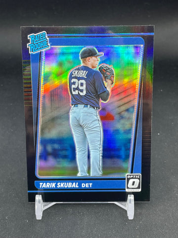2021 PANINI DONRUSS OPTIC - BLACK PRIZM - RATED ROOKIE - T. SKUBAL - #79 - #'D/25 - RC