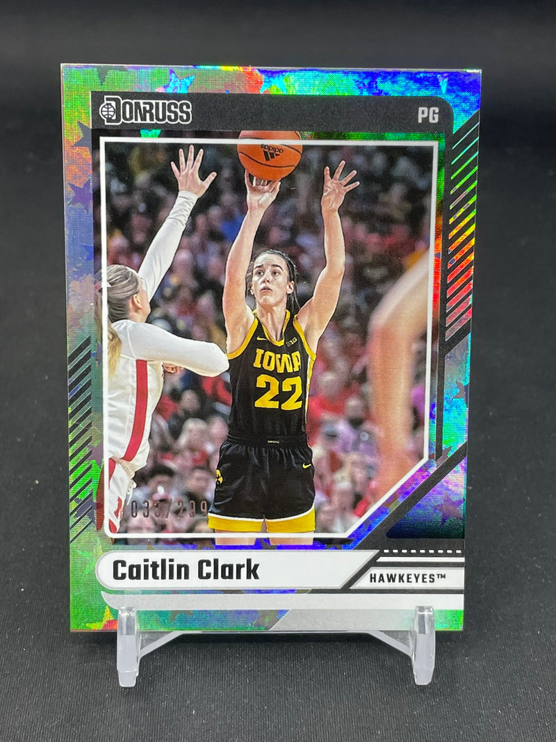 2024 PANINI CAITLIN CLARK COLLECTION - POINTED STARS - DONRUSS - C. CLARK - #9 - #'D/299