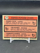 1981 TOPPS - EXPOS FUTURE STARS - B. PATE / T. RAINES / R. RAMOS -