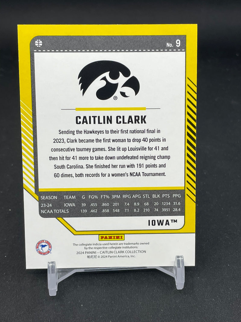 2024 PANINI CAITLIN CLARK COLLECTION - POINTED STARS - DONRUSS - C. CLARK - #9 - #'D/299