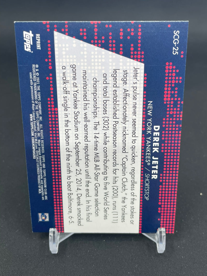 2021 TOPPS STADIUM CLUB - ROOKIE REPRINT - D. JETER -