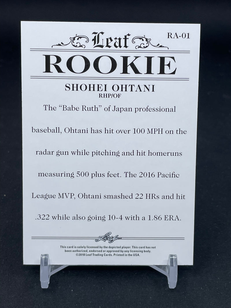 2018 LEAF - ROOKIE ACHIEVEMENT - S. OHTANI -