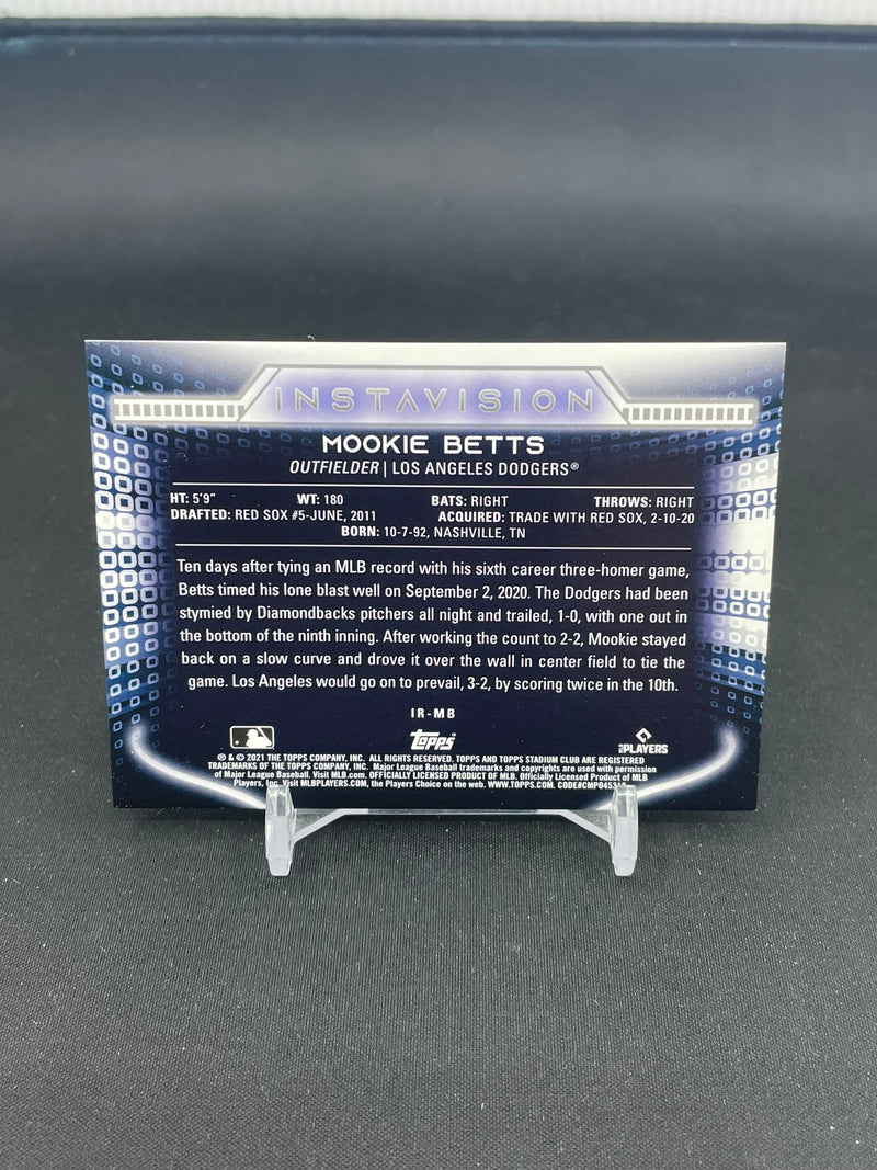 2021 TOPPS STADIUM CLUB - INSTAVISION - M. BETTS -