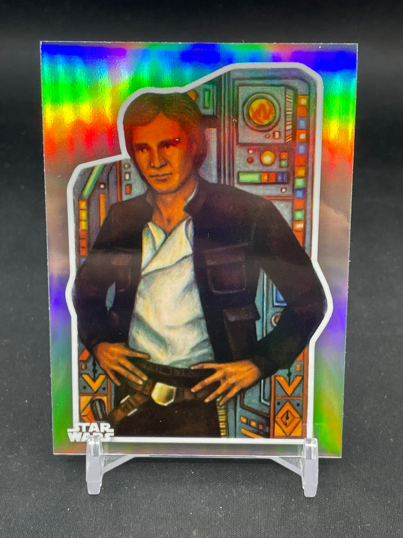 2023 TOPPS CHROME STAR WARS - RETURN OF THE JEDI 40TH ANNIVERSARY POSTER ART - HAN SOLO -