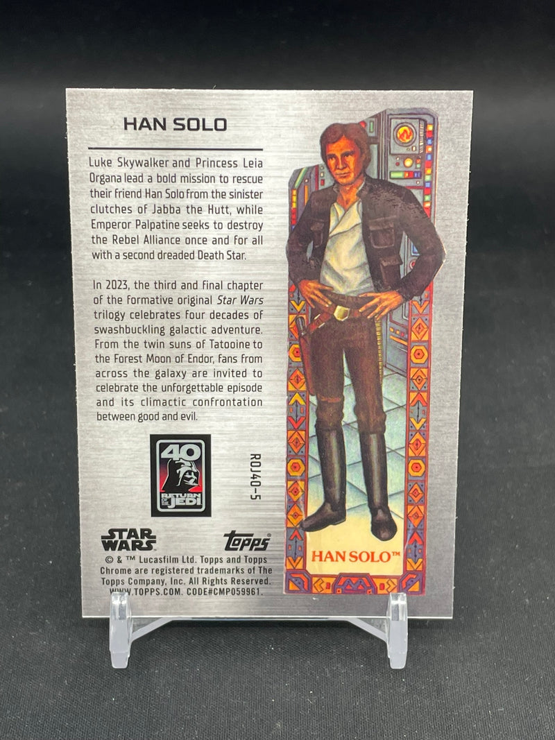 2023 TOPPS CHROME STAR WARS - RETURN OF THE JEDI 40TH ANNIVERSARY POSTER ART - HAN SOLO -