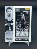 2023 PANINI INSTANT - BLACK & WHITE ROOKIES - V. WEMBANYAMA - #BW-1 - #'D/326 - RC