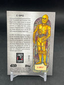2023 TOPPS CHROME STAR WARS - RETURN OF THE JEDI 40TH ANNIVERSARY POSTER ART - C-3PO -