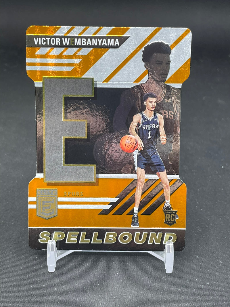 2023 PANINI DORUSS ELITE - ORANGE DIE-CUT - SPELLBOUND - V. WEMBANYAMA -