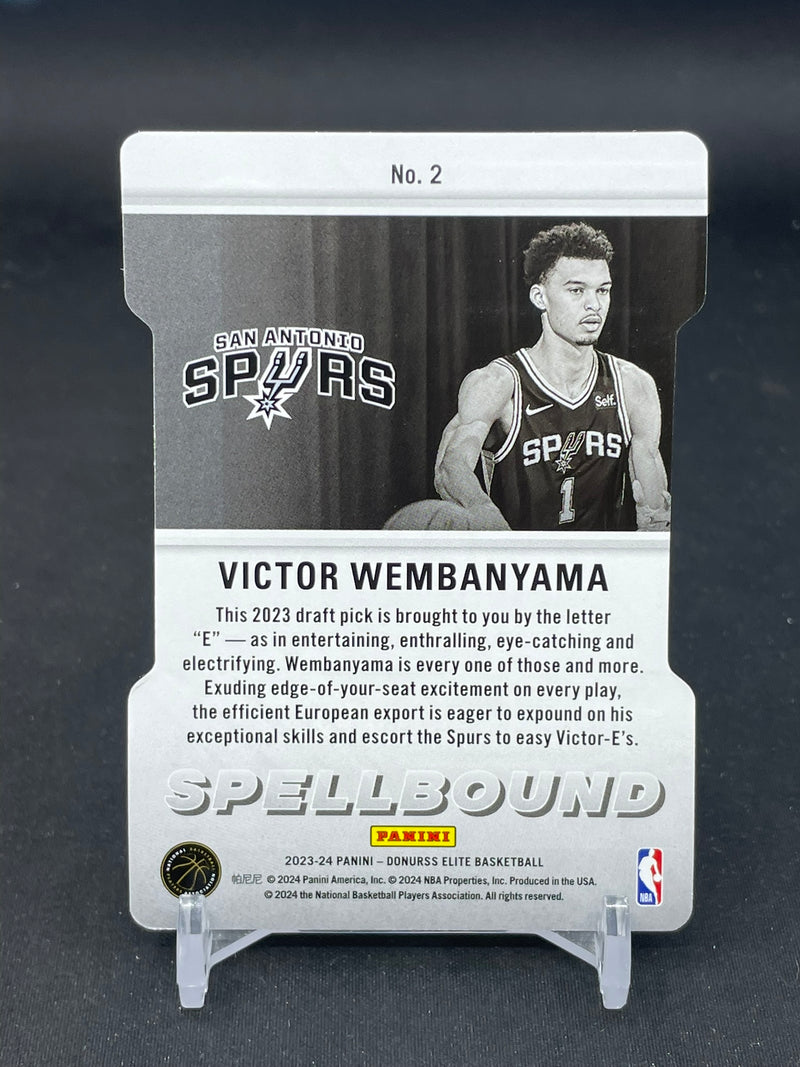 2023 PANINI DORUSS ELITE - ORANGE DIE-CUT - SPELLBOUND - V. WEMBANYAMA -