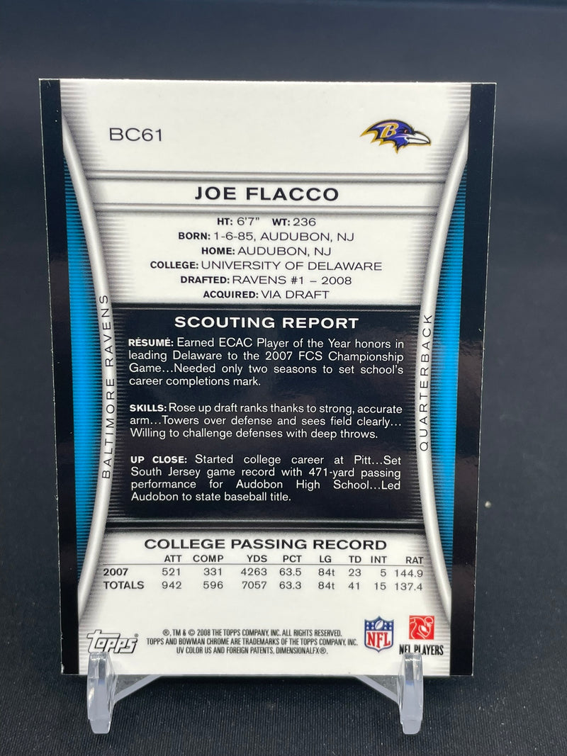 2008 TOPPS BOWMAN CHROME - J. FLACCO -