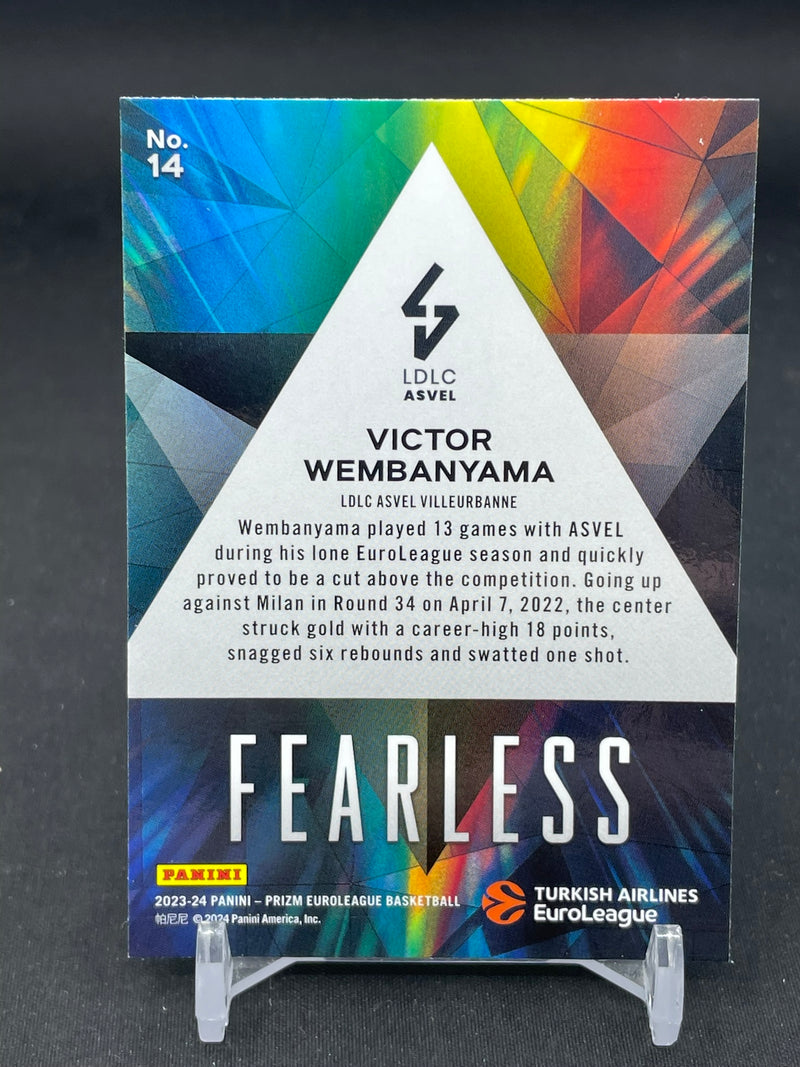 2023 PANINI PRIZM EUROLEAGUE - FEARLESS - V. WEMBANYAMA -