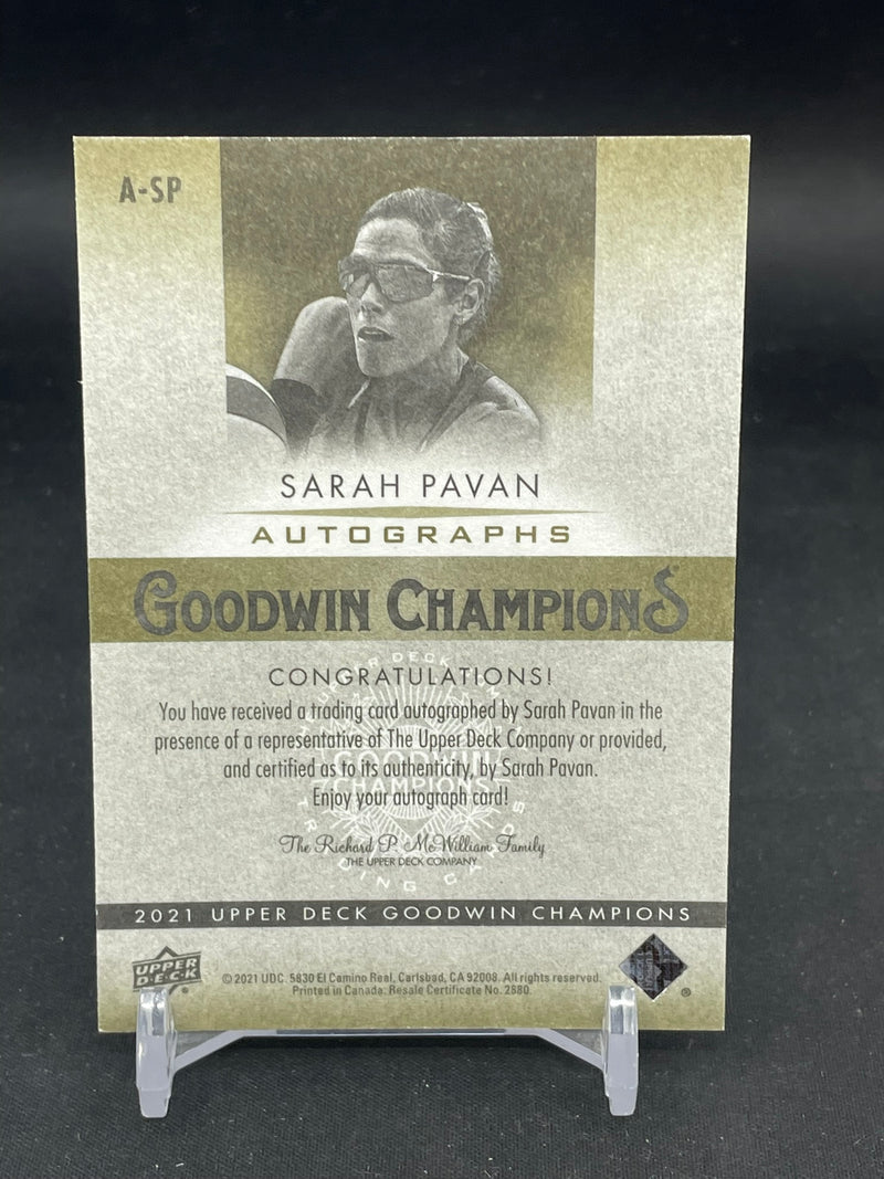 2021 UPPER DECK GOODWIN CHAMPIONS - AUTOGRAPHS - S. PAVAN -