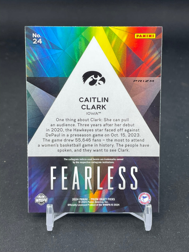 2024 PANINI PRIZM DRAFT PICKS - SILVER PRIZM - FEARLESS - C. CLARK -