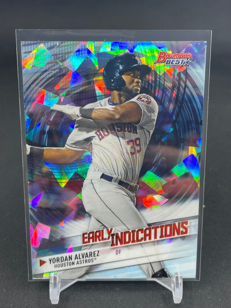 2018 TOPPS BOWMAN'S BEST - ATOMIC REFRACTOR - EARLY INDICATIONS - Y. ALVAREZ -