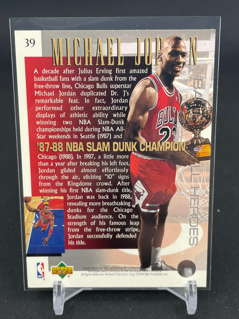 1994 UPPER DECK - 1987-88 NBA SLAM-DUNK CHAMPION - M. JORDAN -