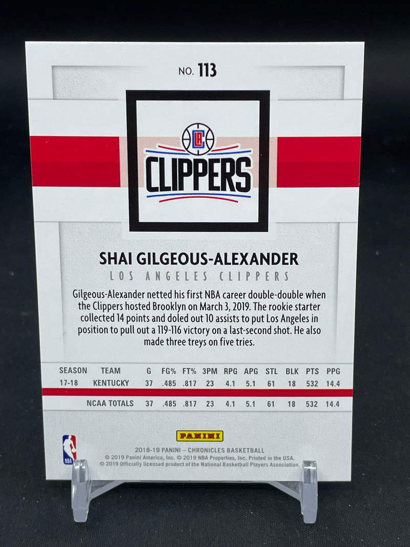2018 PANINI CHRONICLES - PANINI - S. GILGEOUS-ALEXANDER -