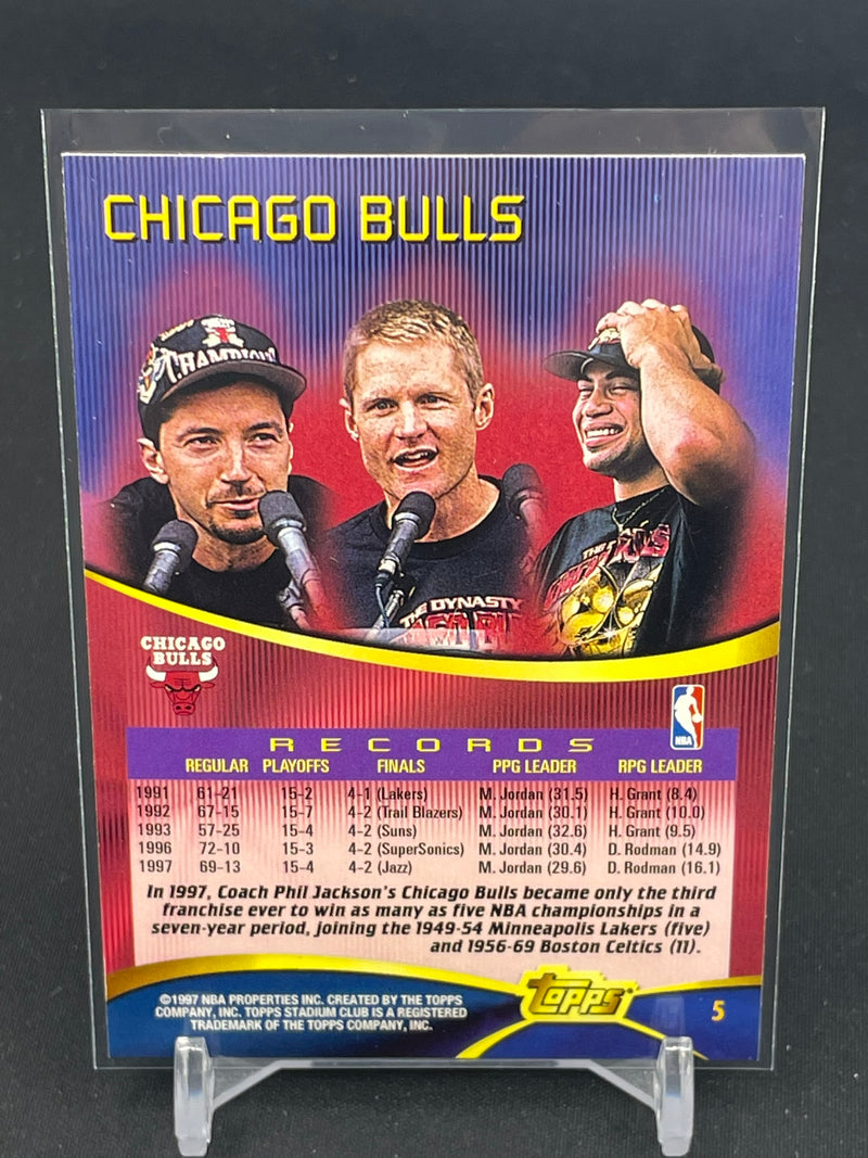 1997 TOPPS STADIUM CLUB - TEAM OF THE 90'S - CHICAGO BULLS -