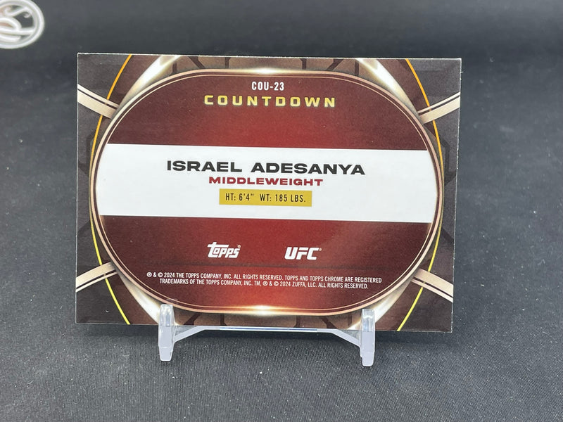 2024 TOPPS CHROME - REFRACTOR - COUNTDOWN - I. ADESANYA -