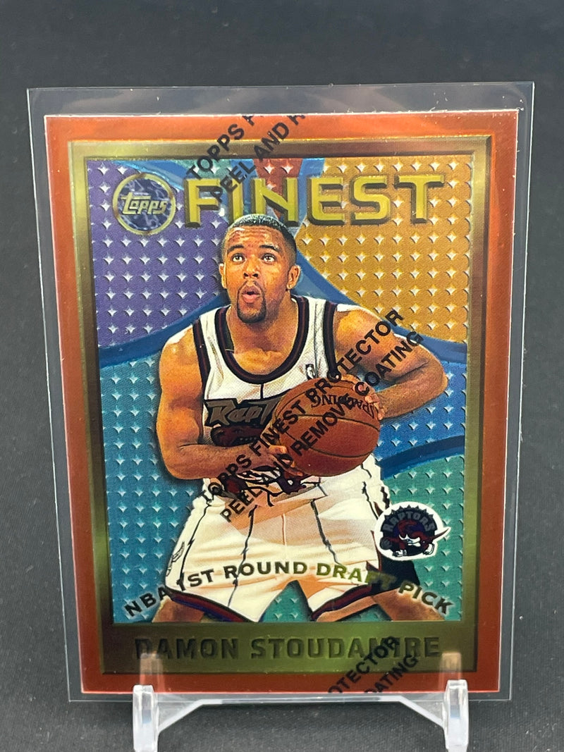 1996 TOPPS FINEST - PROTECTOR FILM ON 1ST ROUND DRAFT PICK - D. STOUDAMIRE -