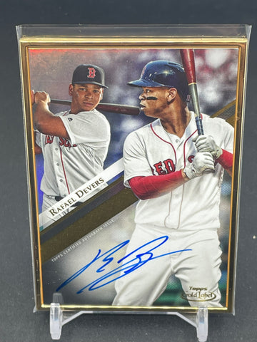 2019 TOPPS GOLD LABEL - FRAMED AUTOGRAPH - R. DEVERS - #GLA-RD - AUTOGRAPH